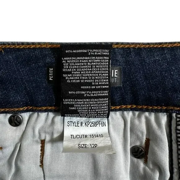 Kut From The Kloth New Petite Natalie Bootcut Jeans Dark Wash Petite 12 / 12P